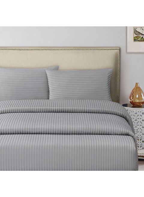 Gray and deals white striped pillow