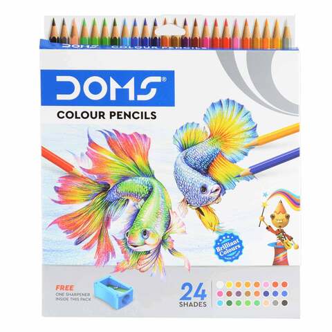 دومز أقلام تلوين خشب 24 لون