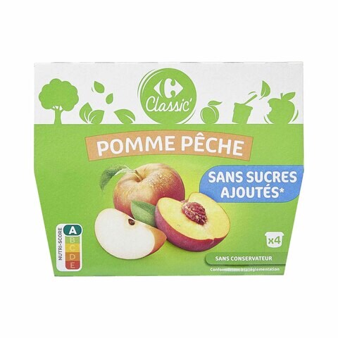 Peach and best sale apple puree