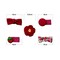 Aiwanto - 2 Set Hair Accessories For Baby Girl Bowknots Beatiful Hair Clips For Baby Girls (Pink &amp; Red)
