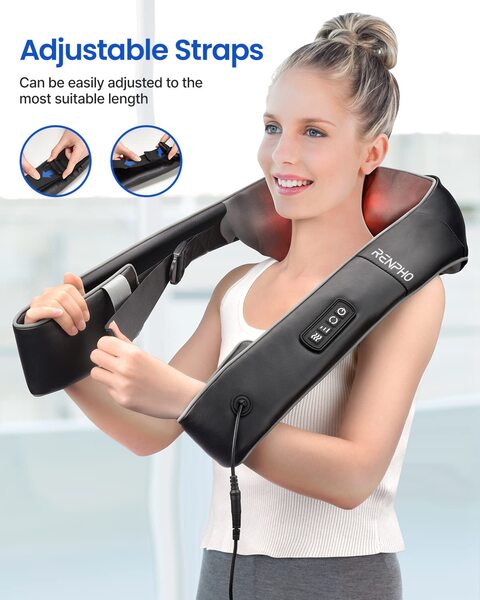 RENPHO Renpho Neck Massager With Heat, Shiatsu Back Shoulder And