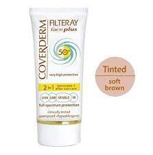 Coverderm Tinted Cream SPF50 Soft Brown High Protection, 50ml