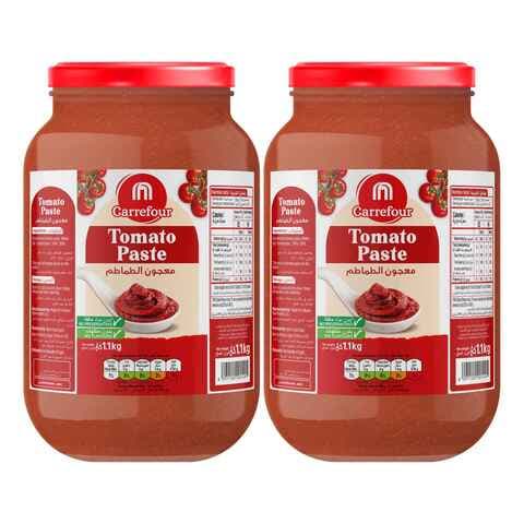 Carrefour Tomato Paste 1.1kg Pack of 2