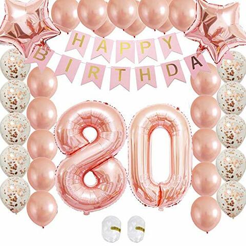 Rose Gold Kits Confetti Latex Balloon