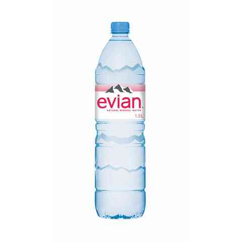 evian® 330 mL Glass Bottled Water