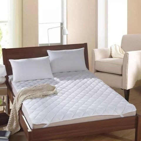 White bed on sale with mattress