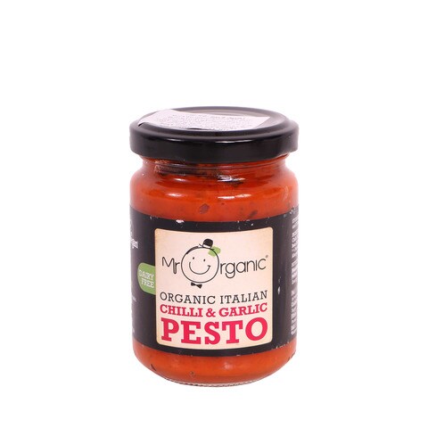 Mr. Organic Italian Chilli &amp; Garlic Pesto 130g