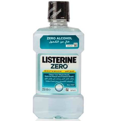 Listerine Mouthwash Zero Alcohol 250 Ml