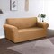 Goolsky Stretch Sofa Slipcover Milk Silk Fabric Anti-Slip Soft Couch Sofa Cover 2 Seater Washable For Living Room Kids Pets（Camel）