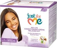 Soft &amp; Beautiful Just For Me No-Lye Conditioning Creme Relaxer Kit (Regular)