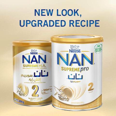 Buy Nestle NAN Supreme Pro 2 Infant Milk Formula Powder 800g Online - Shop  Baby Products on Carrefour UAE