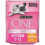 Buy Purina One Chicken And Whole Grains Kitten Food 800g in UAE