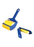 Buy Generic 2-Piece Multipurpose Lint Roller Set Blue/Yellow in Saudi Arabia