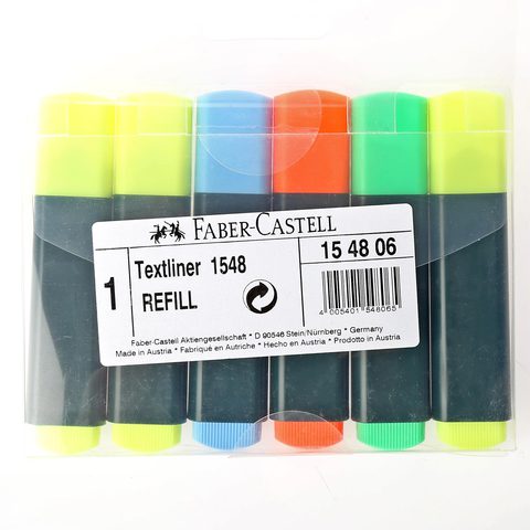 Faber-Castell Textliners Highlighter 1548 Multicolour 6 PCS