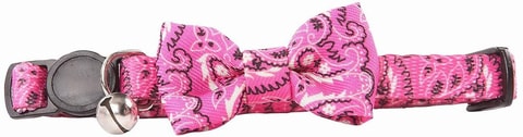 Pawise - Cat collar With Bowknot pink