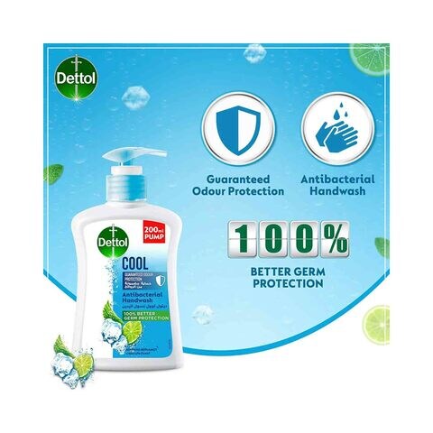 Dettol Cool Anti-Bacterial Liquid Hand Wash 200ml