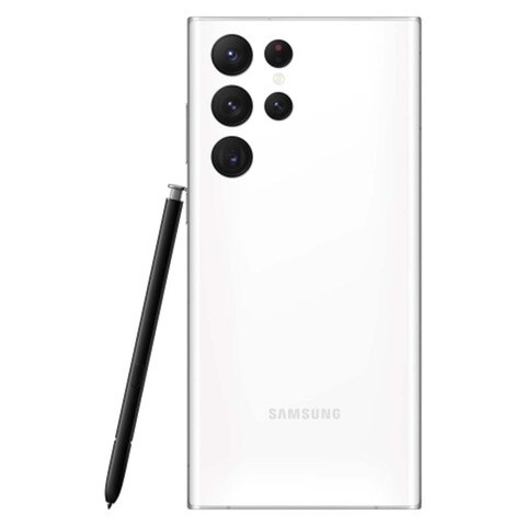 Samsung Galaxy S22 Ultra 5G, Dual SIM, 8GB RAM, 128GB, Phantom White - International Version