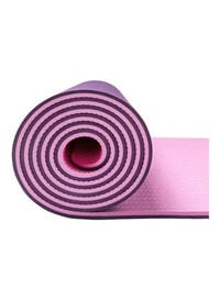Generic Non-Slip 6 mm-Thick TPE Yoga Workout Rubber Gym Mat 183x61cm