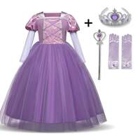 FITTO Rapunzel Princess Sofia Costume with Accessories for Girls, size 110