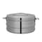 Royalford Galaxy Double Wall Stainless Steel Hot Pot, RF10544, Firm Twist Lock, Strong Handles With Heavy-Duty Rivets, Steel Serving Pot