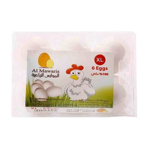 Al Mawaris Eggs Plastic X Large 6 Pieces