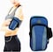 Aiwanto Multifunctional Running Phone Arm Band Wallet Arm Pouch Sports Gym Sling Bag for Mobile phone up to 6.2&quot; with Headphone Slot Cycling Arm Pouch(Blue)