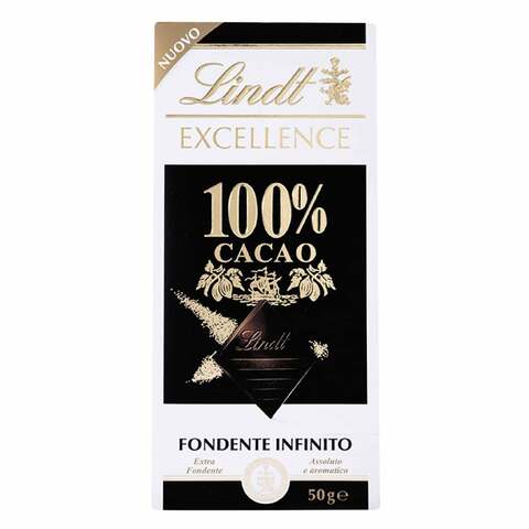 لينت إكسيلنس شوكولاتة داكنة 100% كاكاو 50 غرام