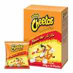 Buy Cheetos Crunchy Flaming Hot Sticks 25g Pack of 12 in UAE