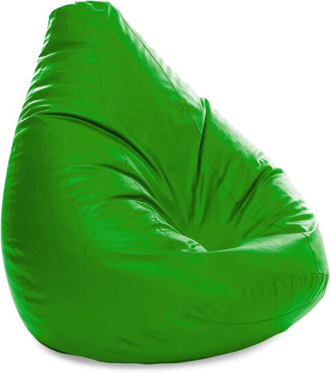 Luxe Decora PVC Bean Bag Cover Only (Medium, Green)
