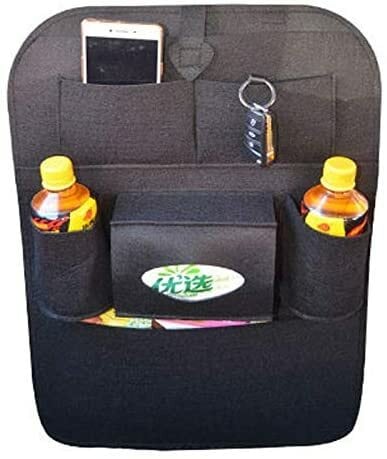 Stowing Tidying - حقيبة تخزين السيارة منظم المقعد الخلفي العالمي صندوق ملحقات السيارة لشيري جيلي (بني)