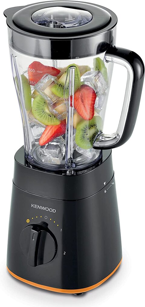 Kenwood Blender Smoothie Maker 500W 1.5L With Grinder Mill, Chopper Mill, Ice Crush Function BLP15.360BK, Black