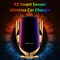 KKmoon - R2 Smart Sensor Wireless Car Charger Auto-Induction Auto Clamp Clamping Type-C Wireless Charging Car Phone Charger Mount with Charging Cable Air Outlet Holder Compatible with iPhone Samsung HUAWEI