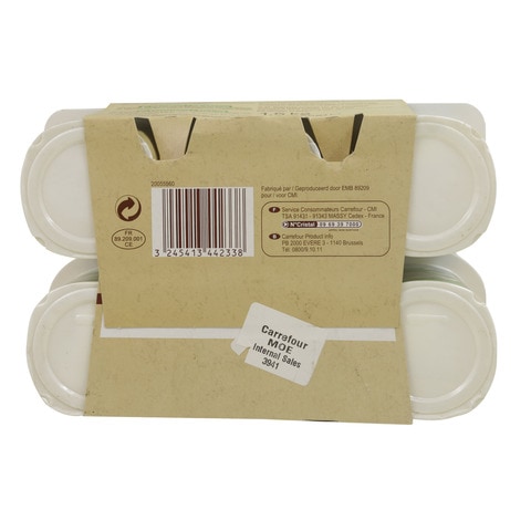 Carrefour Bio Plain Yoghurt 125g Pack of 12