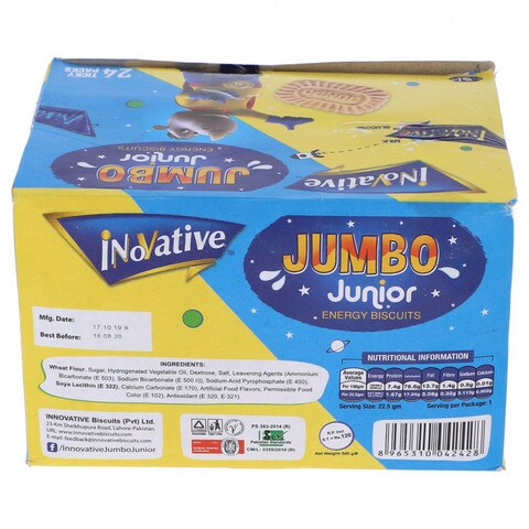 Inovative Jumbo Junior Energy Biscuits (Pack of 24)