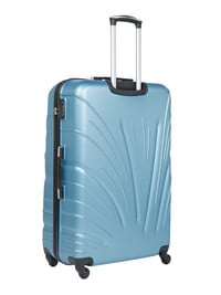 Senator Hard Case Trolley Luggage Set of 3 Suitcase for Unisex ABS Lightweight Travel Bag with 4 Spinner Wheels KH115 Light Blue