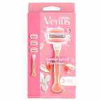 Buy Gillette Venus Comfortglide Spa Breeze Razor Handle With Blades Pink 3 count in UAE