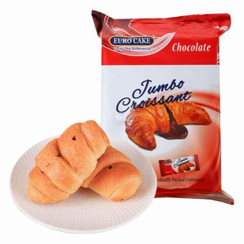 Euro Cake Chocolate Jumbo Croissant 50g Pack of 6