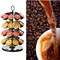 Lushh Rotating Coffee Capsules Holder , Coffee Capsule Stand for 36 Pcs Dolce Gusto Coffee Capsules, Black, Chrome