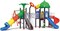 Rainbow Toys, Outdoor Children Playground Set Garden Climbing Frame Swing Slide 8.3 * 6.6 * 3.3 Meter RW-12034