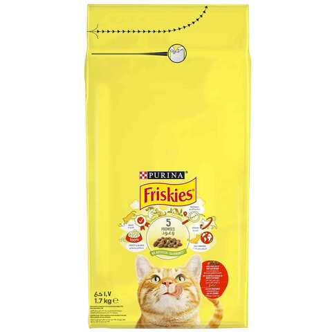 Friskies Cat Food Beef And Chicken And Vegetable 1.7 Kg Online