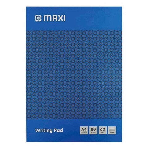 Maxi A4 Writing Pad 80 Sheets Blue