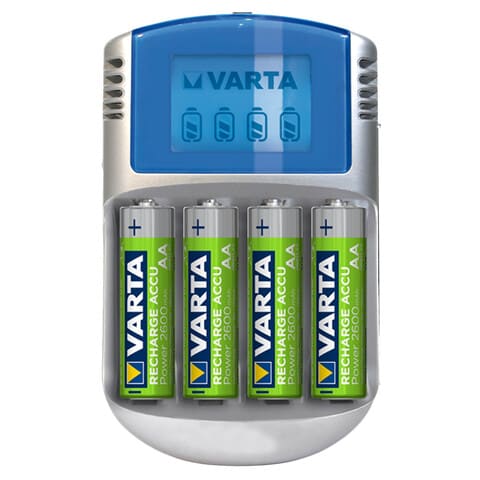 Varta LCD Battery Charger 57170 Silver