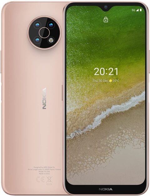 Nokia G50, Dual SIM, 6GB RAM, 128GB, 5G, Midnight Sun (6.82&quot; HD+ Screen, 5000mAh Battery, Android 11, Face Unlock, Side Finger Print Sensor, Android Smartphone)