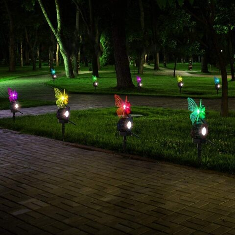 Generic Wisteria Flower Fairy Outdoor Garden Street Light Solar Energy Powered Light 31.5 X 8 Cm