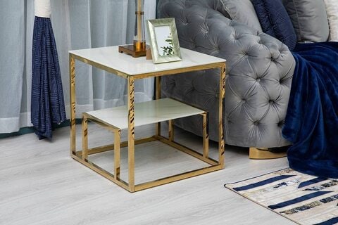 Gold on sale end table