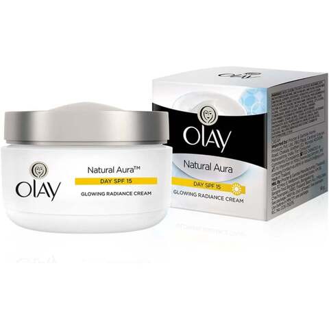 Buy Olay Natural White All-In-One Fairness Day Cream SPF15 White 50g in UAE