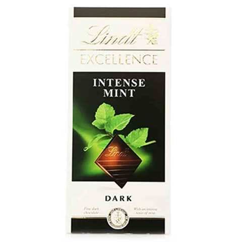 Lindt Excellence Dark Chocolate With Mint Intense 100 Gram