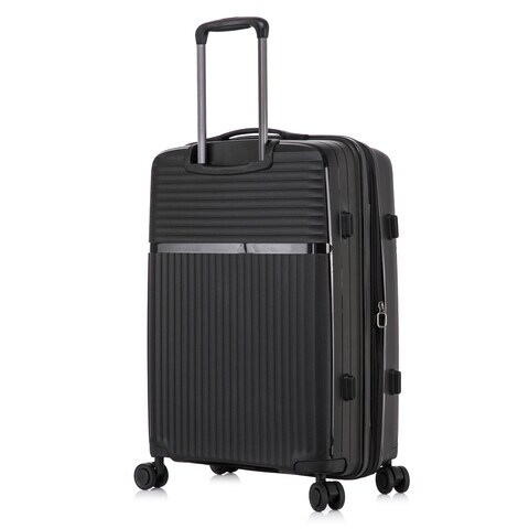 Buy Cabinpro Hard Case Small Carry On Luggage Trolley For Unisex  Polypropylene Lightweight 4 Double Wheeled Suitcase With Built In TSA Type  Lock Travel Bag CP002 Black Online - Shop Fashion, Accessories