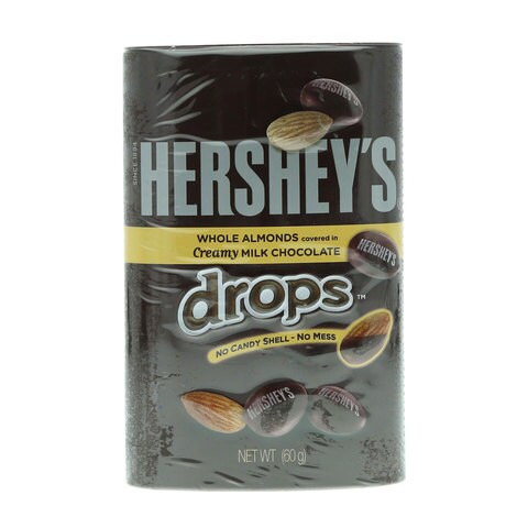 Hershey&#39;s Drops Almond Chocolate Bar 60g