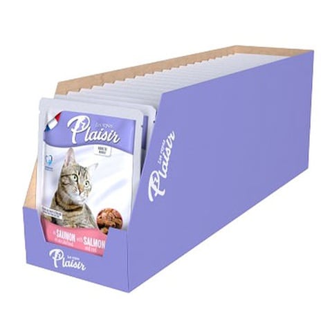 Les Repas Plaisir Salmon And Cod Chunk In Gravy Cat Food 100g